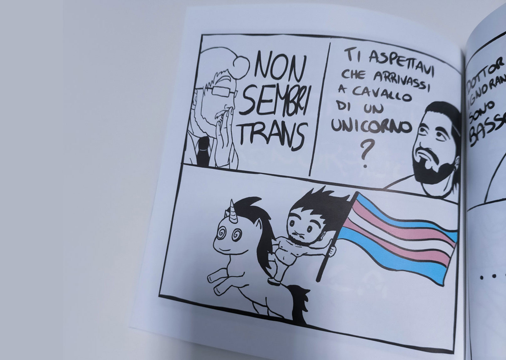 Pagina interna del libro "Fumetti liberi dal Male"