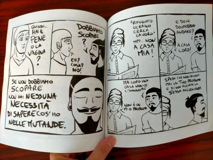 pagine interne libro a fumetti lucas califano